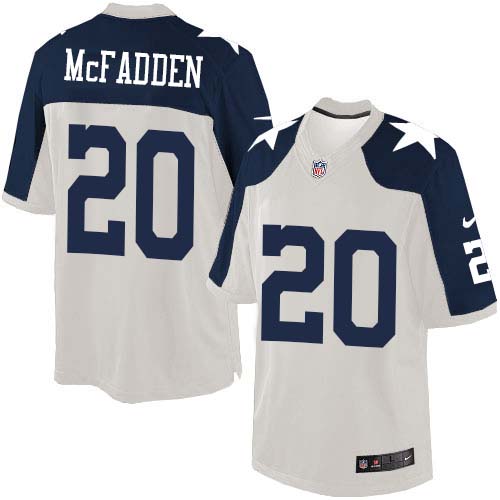Men's Limited Darren McFadden Nike Jersey White Alternate - #20 Throwback NFL Dallas Cowboys
